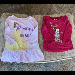 Disney’s Belle Gown and Minnie Mouse Long Sleeve